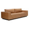 Sunpan Anakin Sofa - Dark Brown - Tuscany Cognac Leather