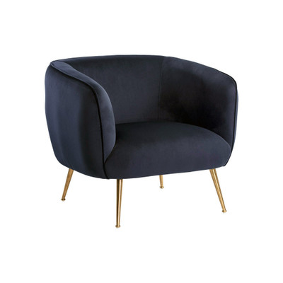 Sunpan Amara Lounge Chair - Abbington Navy