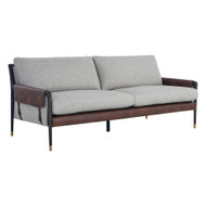 Sunpan Mauti Sofa - Brown - Vault Fog / Bravo Cognac