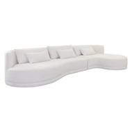 Sunpan Laken Sofa Chaise - Raf - Copenhagen White