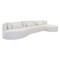 Sunpan Laken Sofa Chaise - Raf - Copenhagen White