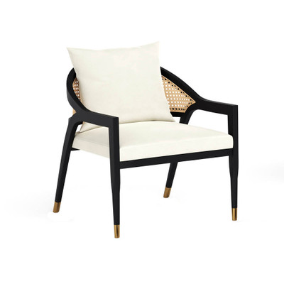 Sunpan Kirsten Lounge Chair - Linoso Ivory