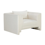Sunpan Kira Armchair - Heather Ivory Tweed