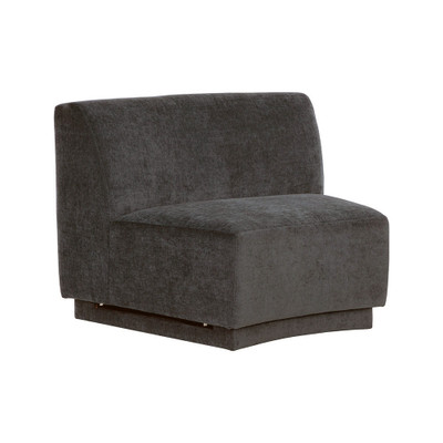 Sunpan Jaclyn Modular - Armless Chair - Danny Dusty Blue