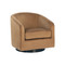Sunpan Hazel Swivel Lounge Chair - Dark Bronze - Gold Sky