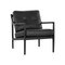 Sunpan Gilmore Lounge Chair - Black - Black Leather