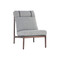 Sunpan Elanor Lounge Chair - Walnut - Altro Cappuccino
