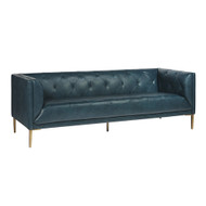 Sunpan Westin Sofa - Vintage Peacock Leather