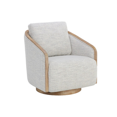 Sunpan Tasia Swivel Lounge Chair - Merino Cotton