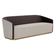 Sunpan Sheva Sofa - Ernst Sandstone / Meg Ash