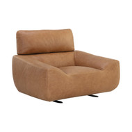 Sunpan Paget Glider Lounge Chair - Camel Leather