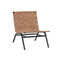 Sunpan Omari Lounge Chair - Suede Light Tan Leather