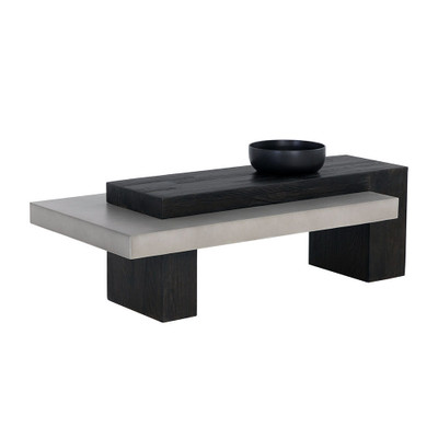 Sunpan Herriot Coffee Table - Dark Brown / Grey