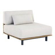 Sunpan Geneve Modular - Armless Chair - Palazzo Cream
