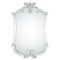 Venetian Framed Mirror With Distressed Silver Leaf Sides