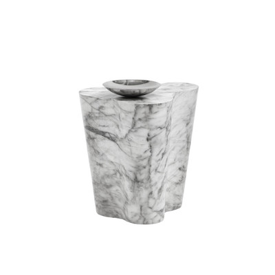 Sunpan Ava End Table - Small - Marble Look