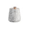 Sunpan Aries End Table - Marble Look - White