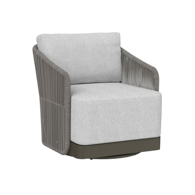 Sunpan Allariz Swivel Armchair - Warm Grey - Gracebay Light Grey