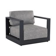 Sunpan Tavira Armchair - Charcoal - Lanikai Salt And Pepper