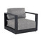 Sunpan Tavira Armchair - Charcoal - Lanikai Salt And Pepper
