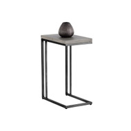 Sunpan Sawyer End Table - Black - Grey