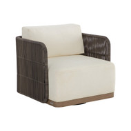 Sunpan Ravenna Swivel Armchair - Stinson Cream