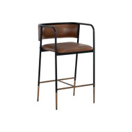 Sunpan Brenan Counter Stool - Bravo Cognac