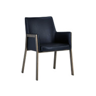 Sunpan Bernadette Dining Armchair - Bravo Black