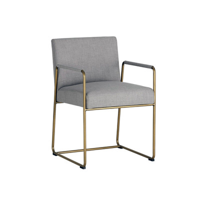 Sunpan Balford Dining Armchair - Arena Cement