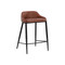 Sunpan Astra Counter Stool - Black - Cinnamon Brown