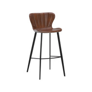 Sunpan Arabella Barstool - Bravo Cognac / November Grey
