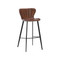 Sunpan Arabella Barstool - Bravo Cognac / November Grey