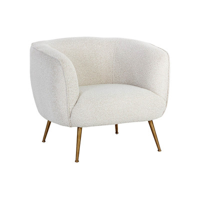 Sunpan Amara Lounge Chair - Copenhagen White