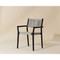 Sunpan Kavala Stackable Dining Armchair - Charcoal - Set Of 2