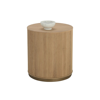 Sunpan Kalla Side Table - Rustic Oak