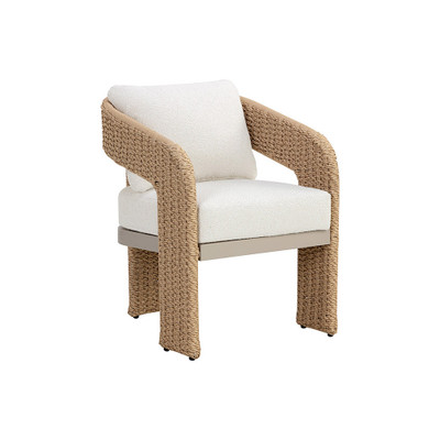 Sunpan Pylos Dining Armchair - Natural - Louis Cream