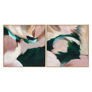 Sunpan Wild Ones (Set Of 2) - 48" X 48" - Gold Floater Frame