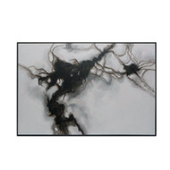 Sunpan Smoke Screen - 72" X 48" - Black Floater Frame