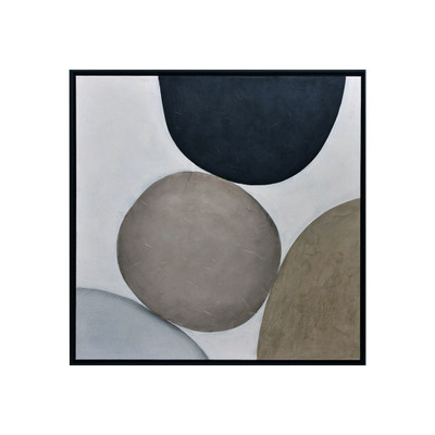 Sunpan Rocky Road - 48" X 48" - Black Floater Frame