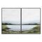 Sunpan Lakeside Views (Set Of 2) - 36" X 48" - Black Floater Frame