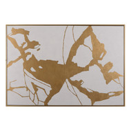 Sunpan Fractured Fix - 40" X 60" - Gold Floater Frame