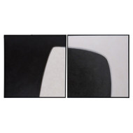 Sunpan Double Cross (Set Of 2) - 48" X 48" - Black Floater Frame