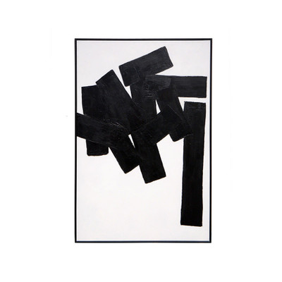 Sunpan Building Blocks - 48" X 72" - Black Floater Frame