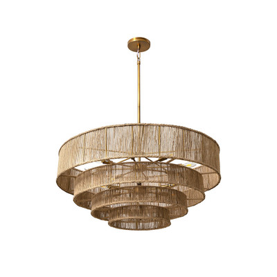 Sunpan Lumina Chandelier - Natural Jute