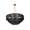 Sunpan Lumina Chandelier - Black Jute