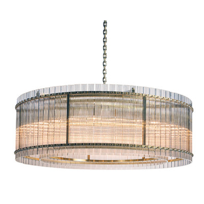 Sunpan Kore Chandelier - Large - Brass - Clear
