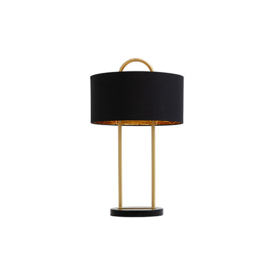 Sunpan Kezna Table Lamp - Black Marble - Matte Black