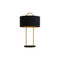 Sunpan Kezna Table Lamp - Black Marble - Matte Black