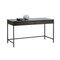 Sunpan Stamos Desk - Black - Grey Marble / Charcoal Grey