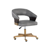 Sunpan Leonce Office Chair - Bravo Metal